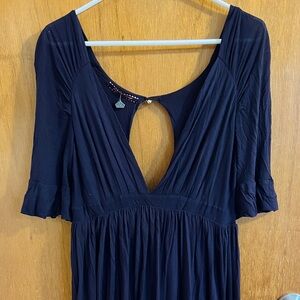 Fornarina plunge V-Neck Dress